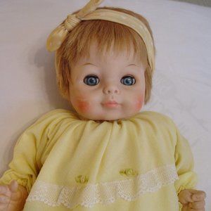 1965 Vogue Baby Dear Doll 24", Blue Sleep Eye, Rooted Hair, Tagged Clothes